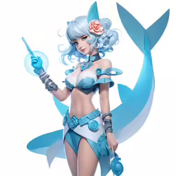 a very pretty woman in a sexy costume