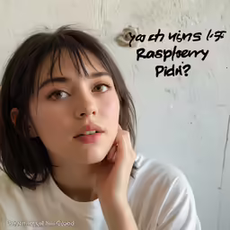 a girl staring with a caption in the bottom