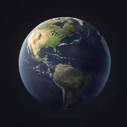 a high res photograph of the earth looking at the city lights