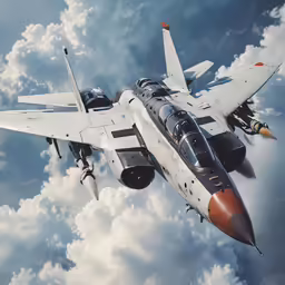 a military jet in flight, looking for landing