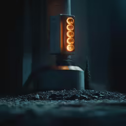 a light that is shining in the dark