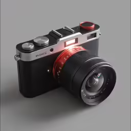 an image of a camera with flash