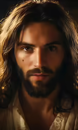 a young man with long hair and a goatee