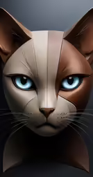 an image of a cat with blue eyes