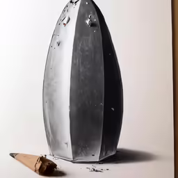 a drawing of a surf board is lying on the floor