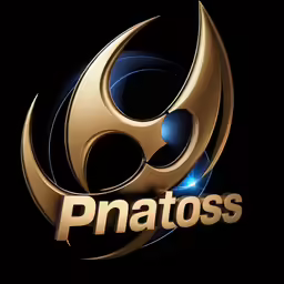 the logo for a business with a blue flame coming from the top