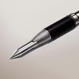 a pen with an engraving work on it