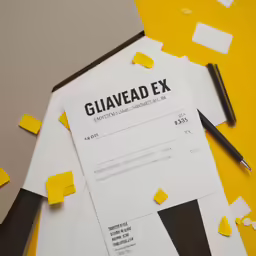 a piece of paper that has been cut into pieces