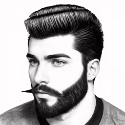 a man with a beard and a mustache