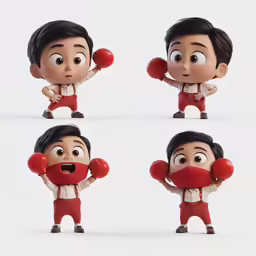 a person with boxing gloves and red gloves